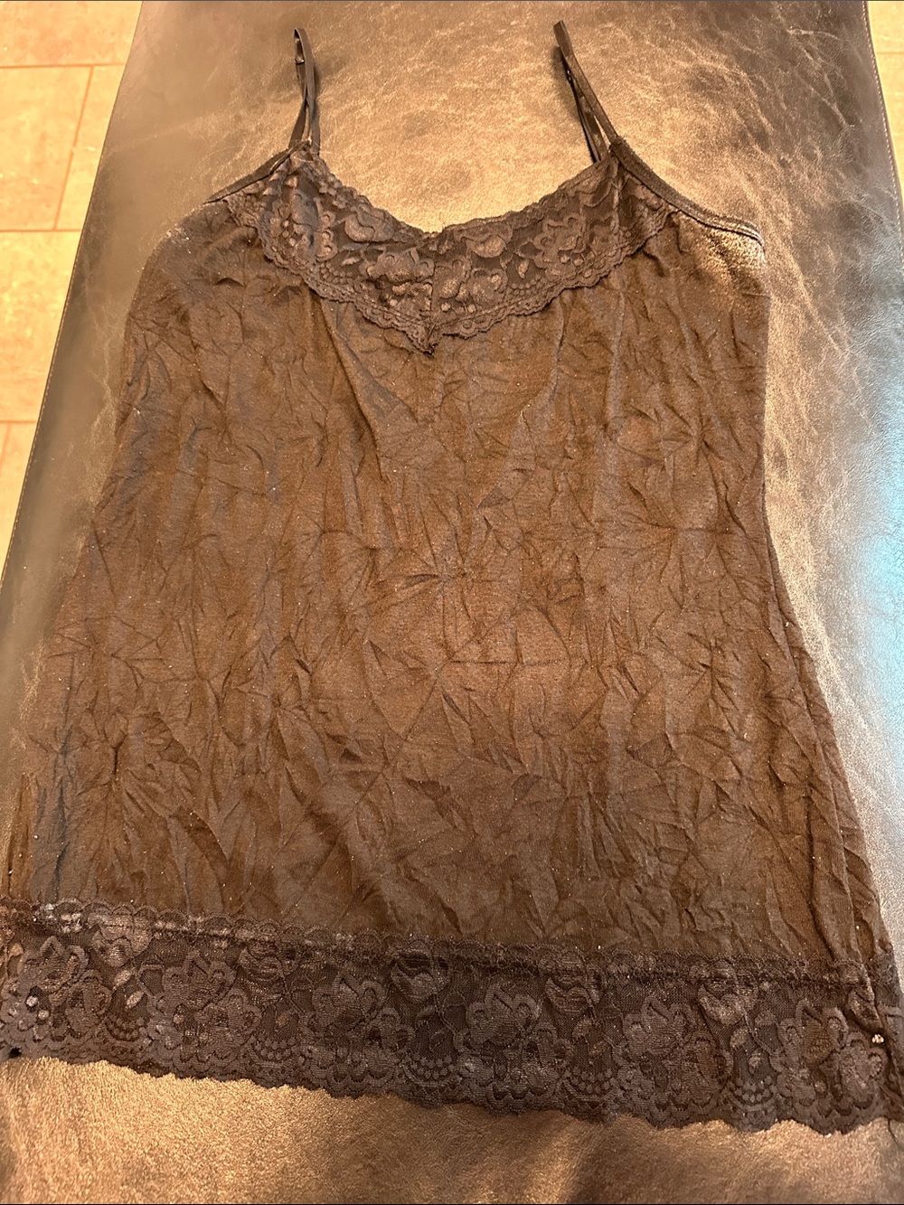 Maurices Black Lace-Trim Camisole